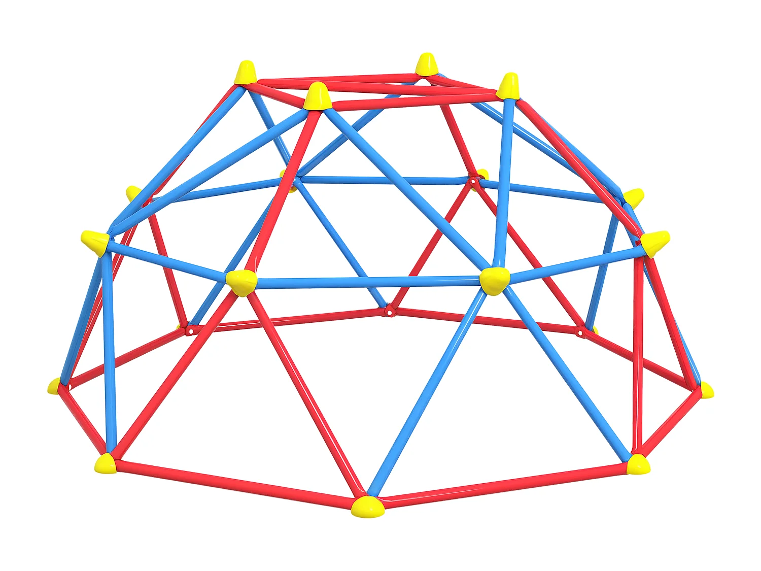 Cupola per arrampicata bambini 3-8 anni in metallo multicolore