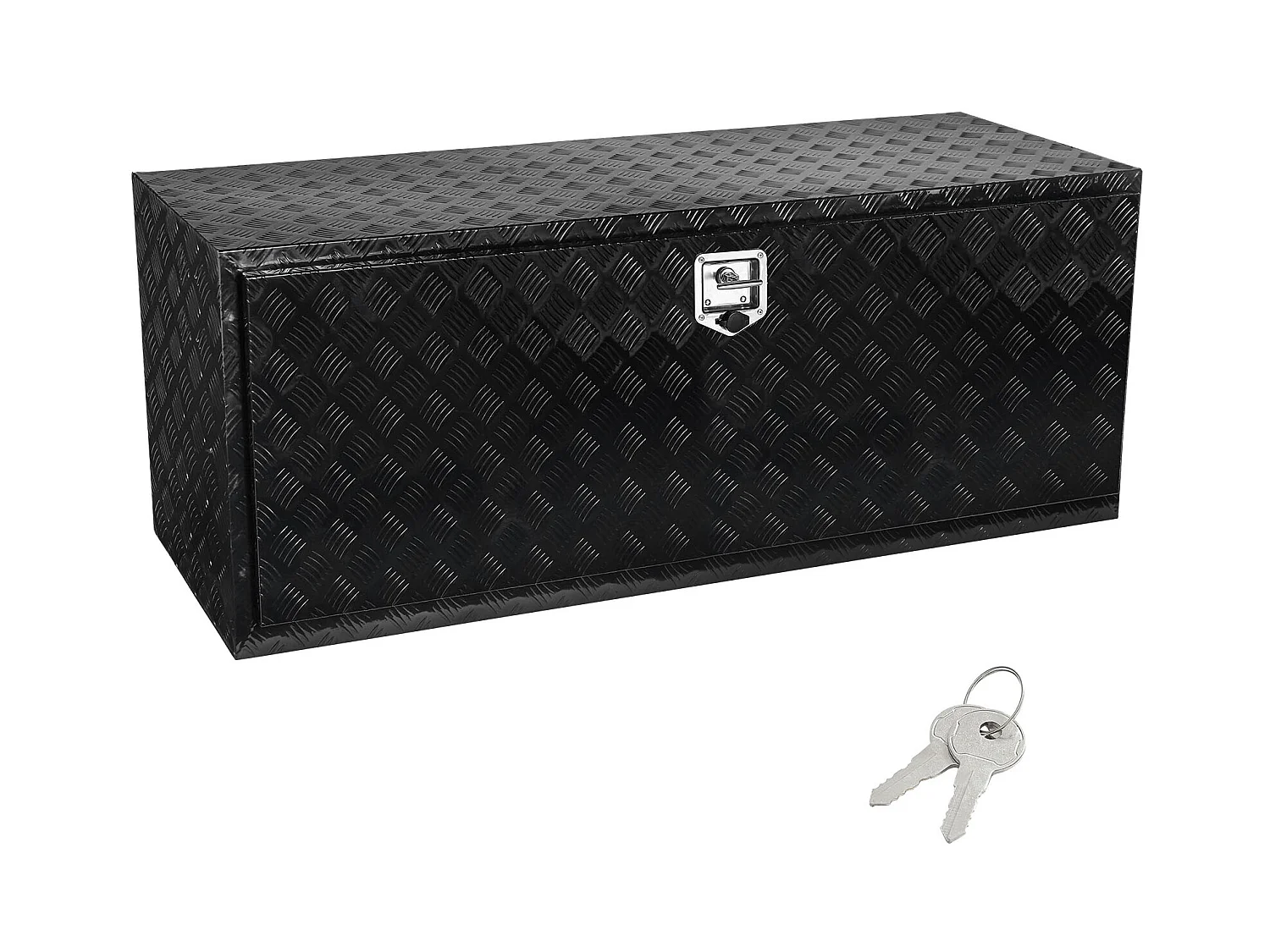 Boîte à Outils SucceBuy Boîte à Outils en Aluminium 152.4 x 60.96 x 60.96 cm pour Dessous de Caisse de Camion