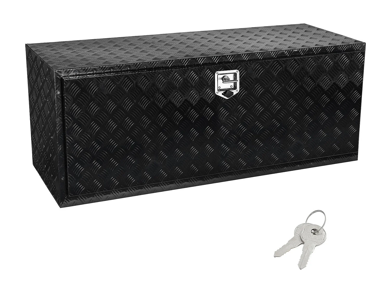 Boîte à Outils SucceBuy Boîte à Outils en Aluminium 152.4 x 60.96 x 60.96 cm pour Dessous de Caisse de Camion