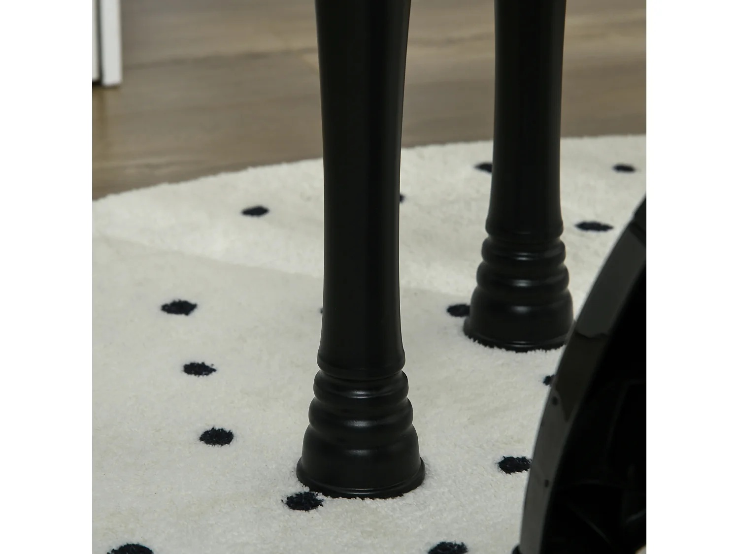 Pianoforte per bambini con sgabello microfono e musiche nero