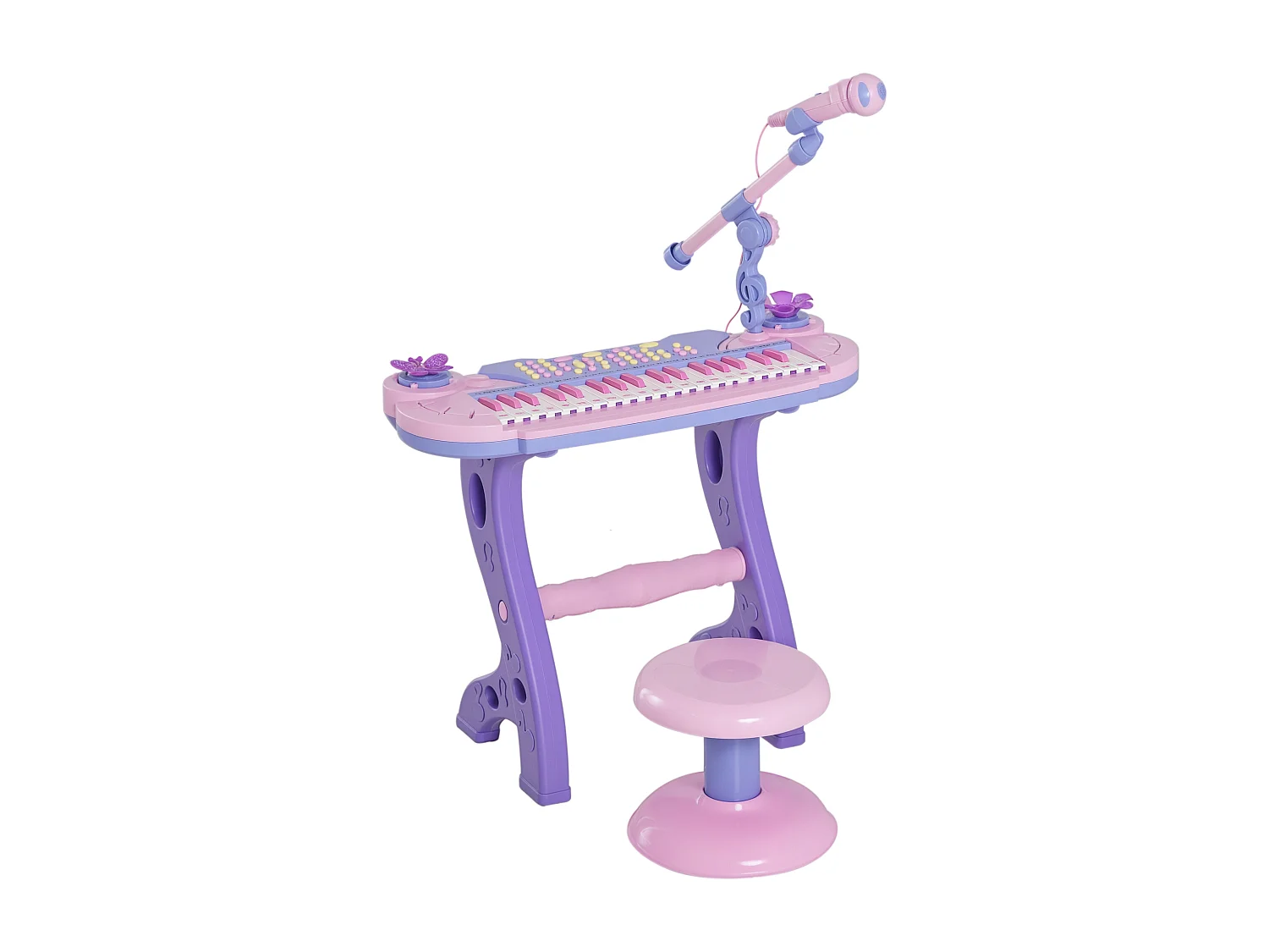 Pianola bimbi 37 tasti microfono sgabello 12 strumenti 12 ritmi