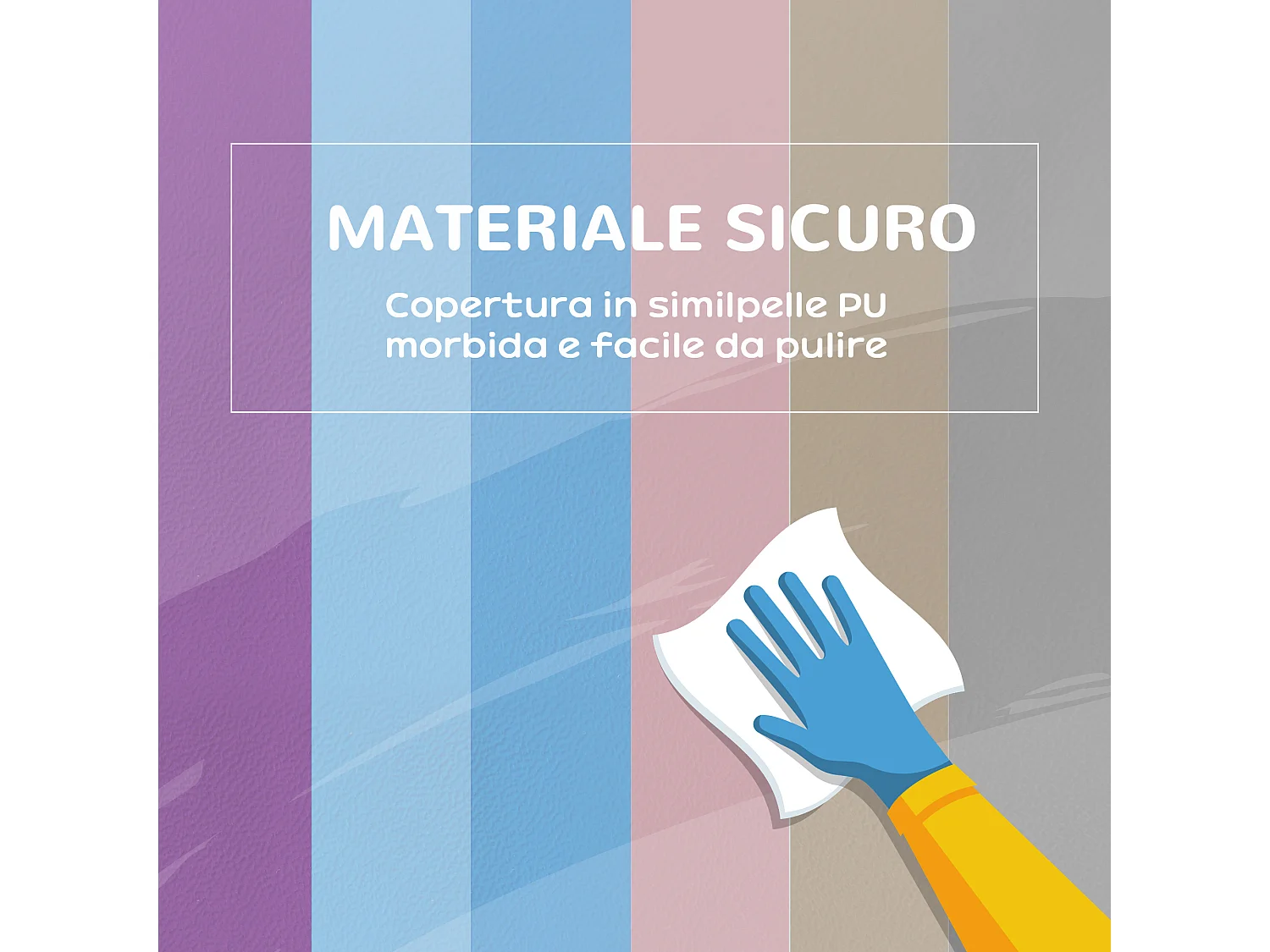 Set 12 cubi giocattolo morbidi per bambini 12-36 mesi multicolore