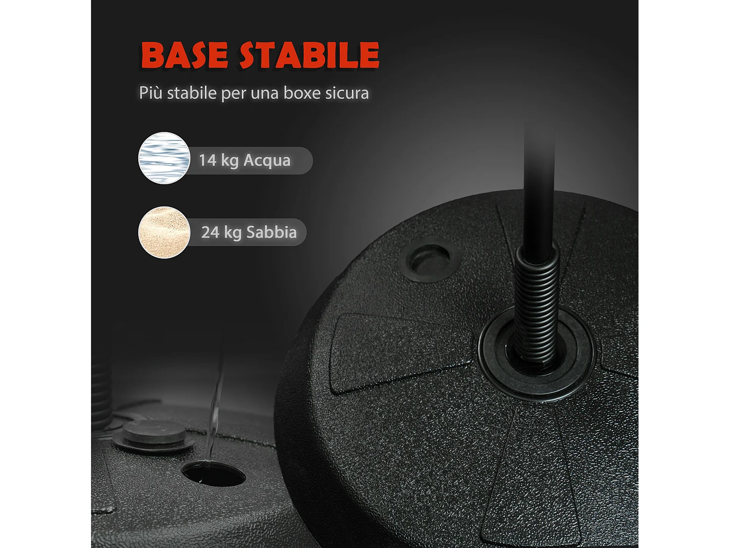 Punching ball per bambini 5-10 anni regolabile con guantoni rosso