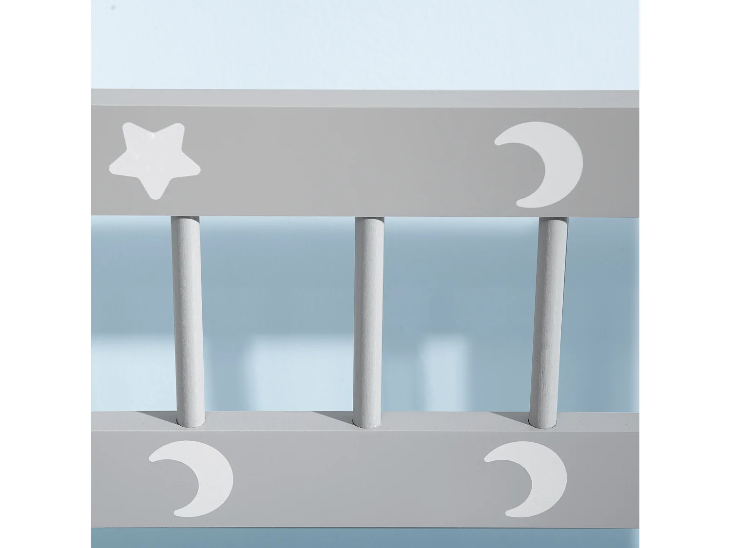 Cassapanca moderna portagiochi con leva a gas bianca grigia