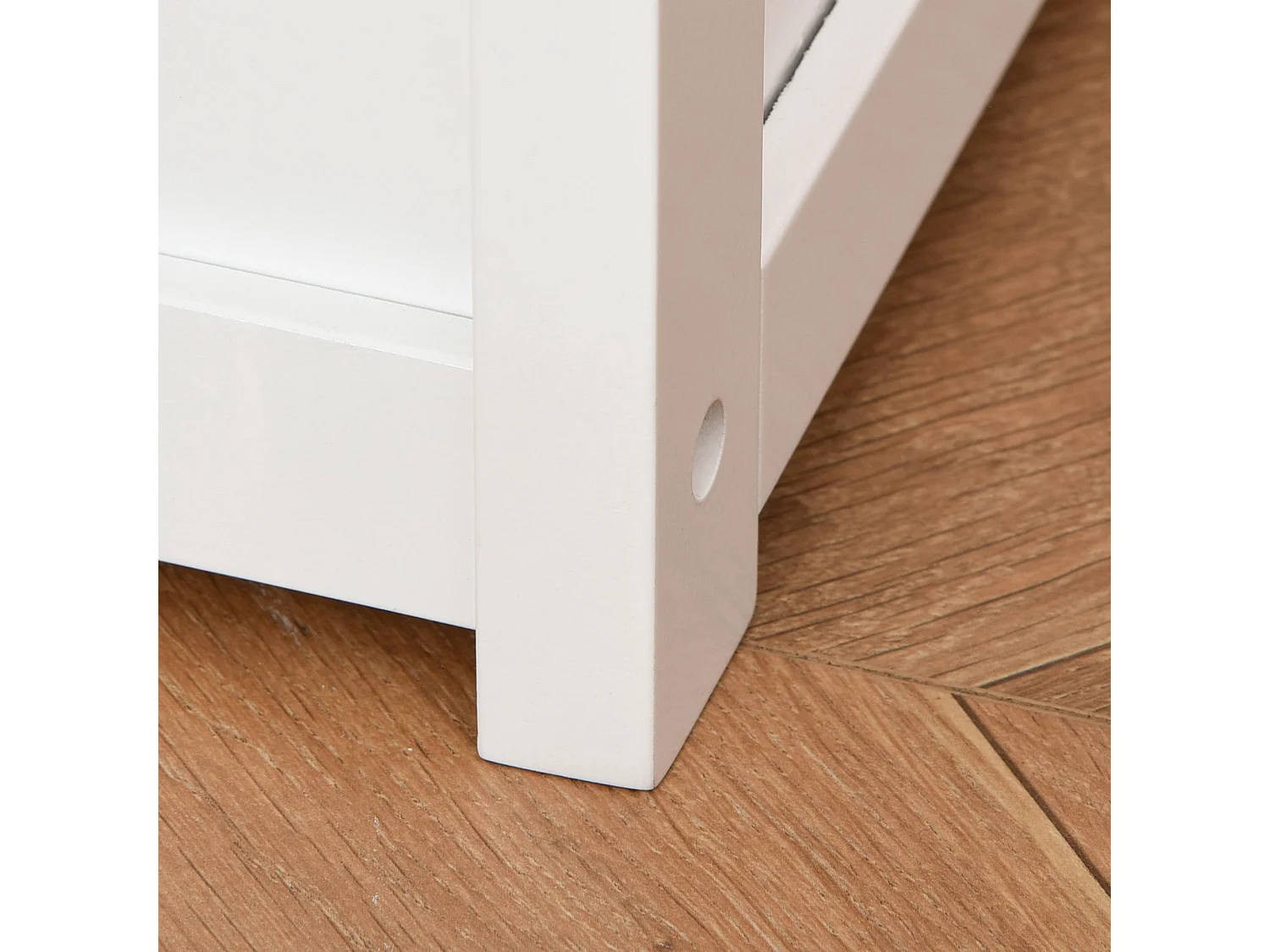 Cassapanca in legno 2 in 1 per bambini con schienale 60x30x50cm