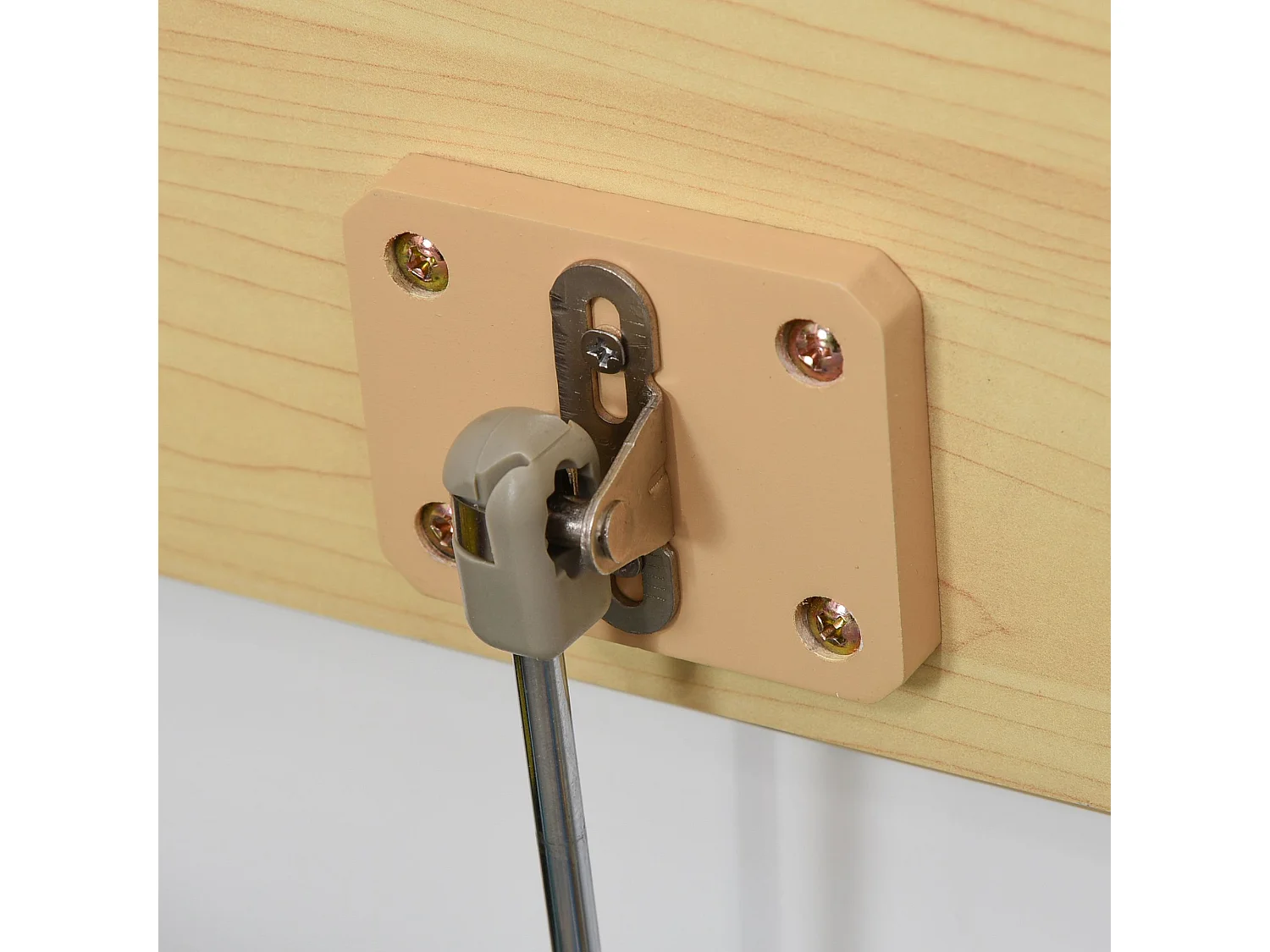 Cassapanca in legno 2 in 1 per bambini con schienale 60x30x50cm