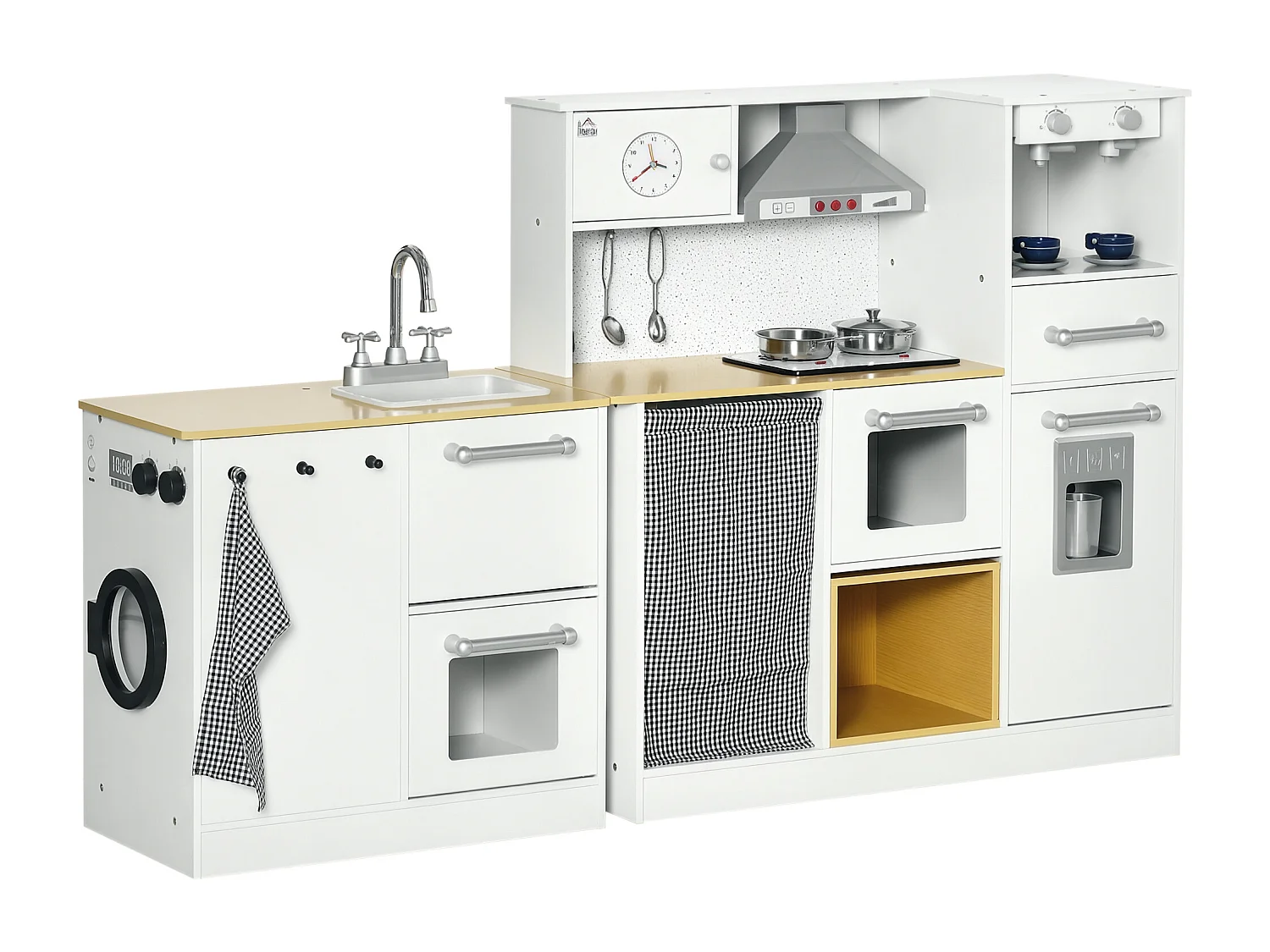 Cucina giocattolo in legno per bambini 3-6 anni design 2 pezzi