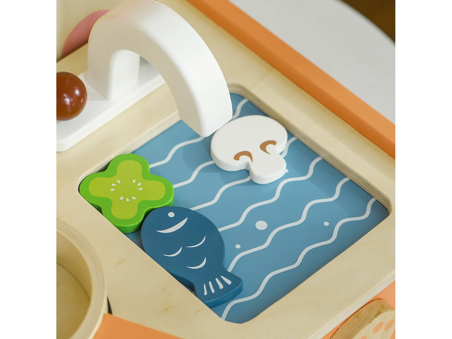 Mini cucina giocattolo in legno per bambini 3-5 anni