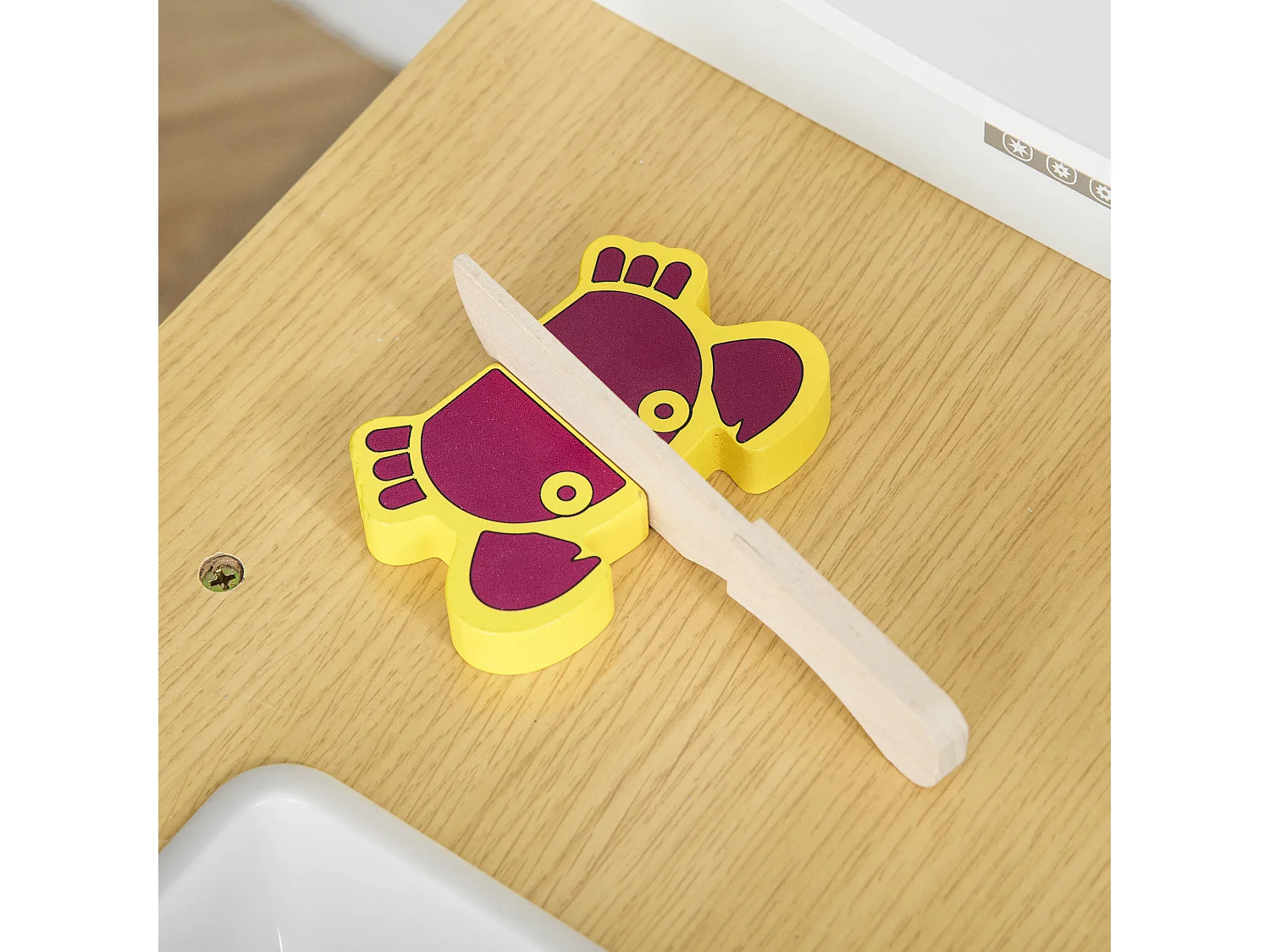 Cucina giocattolo in legno per bambini da 3-6 anni 14 accessori