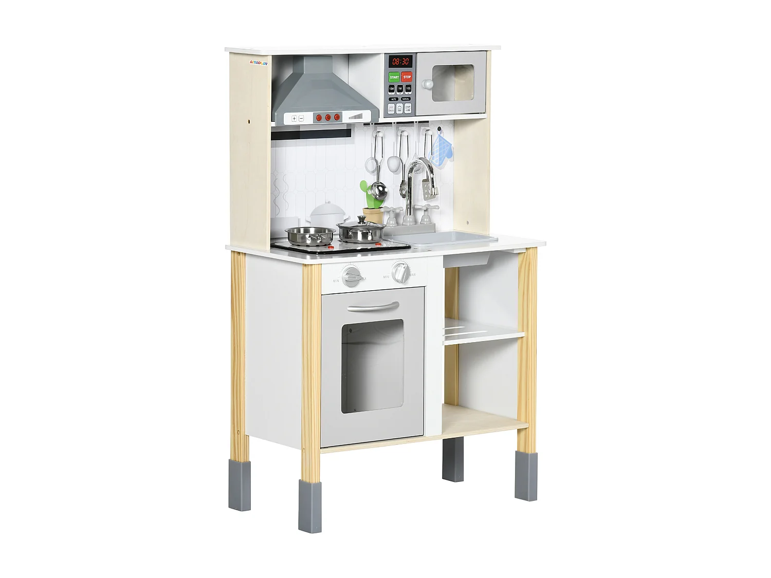 Cucina giocattolo per bambini 3-6 anni ad altezza regolabile