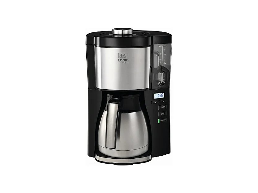 Ekspres do kawy Melitta 1025-18 Look Therm Timer czarno-srebrny (1025-18)