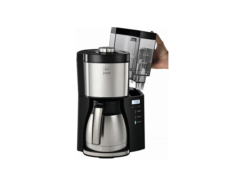 Ekspres do kawy Melitta 1025-18 Look Therm Timer czarno-srebrny (1025-18)