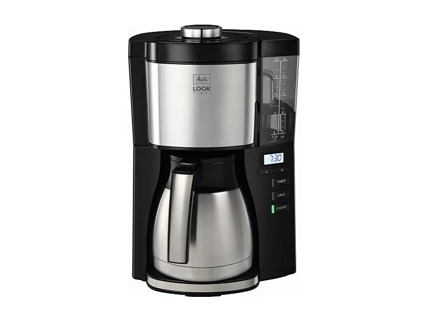 Ekspres do kawy Melitta 1025-18 Look Therm Timer czarno-srebrny (1025-18)