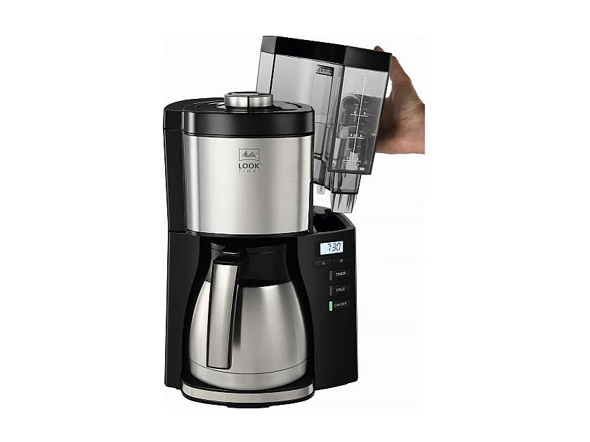 Ekspres do kawy Melitta 1025-18 Look Therm Timer czarno-srebrny (1025-18)