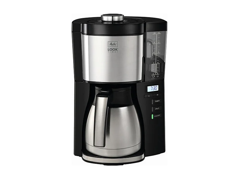 Kaffeemaschine Melitta 1025-18 Look Therm Timer schwarz silber (1025-18)