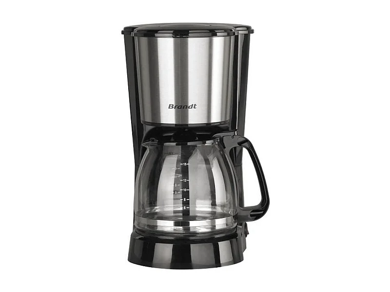 Cafetiere électrique - BRANDT - CAF815X - 15 tasses - 800 W - Noir