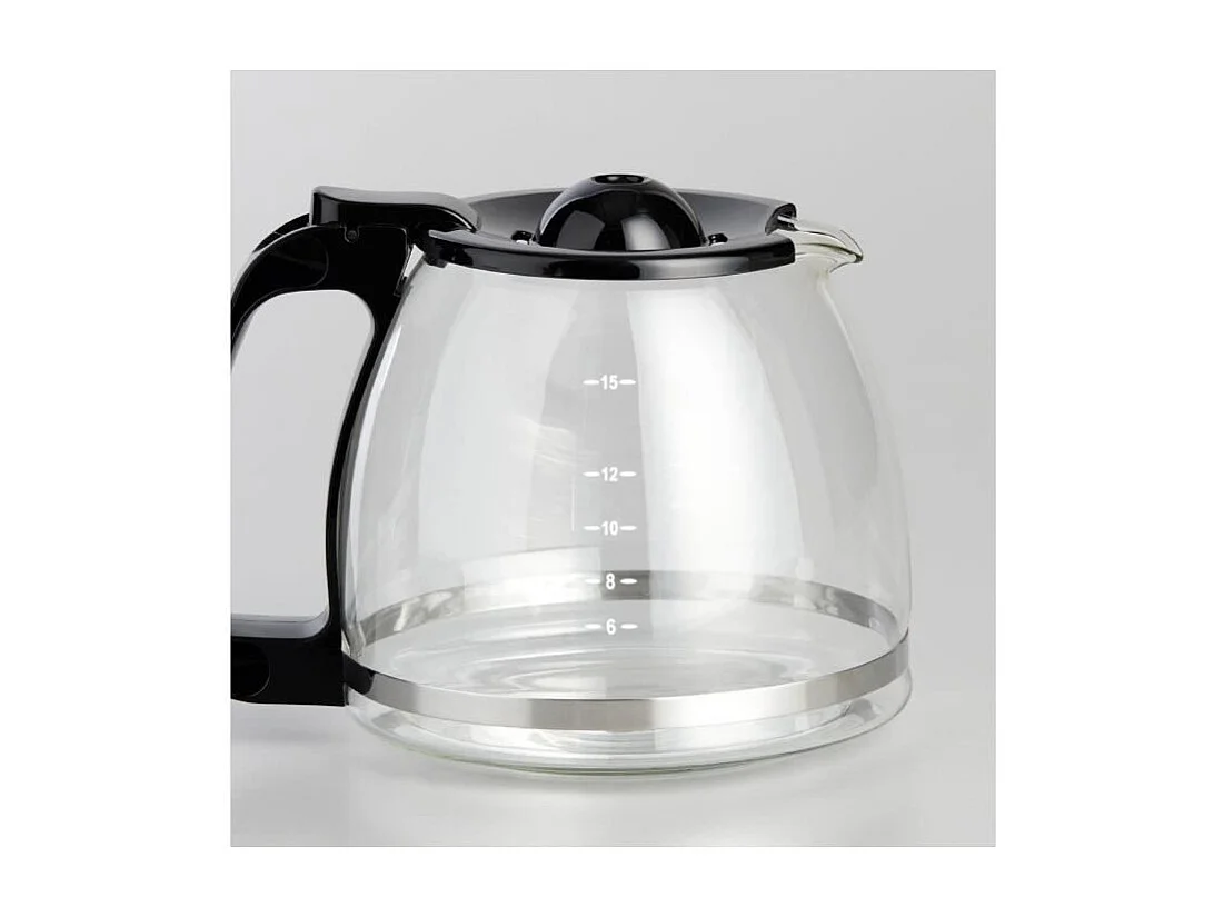 Cafetiere électrique - BRANDT - CAF815X - 15 tasses - 800 W - Noir