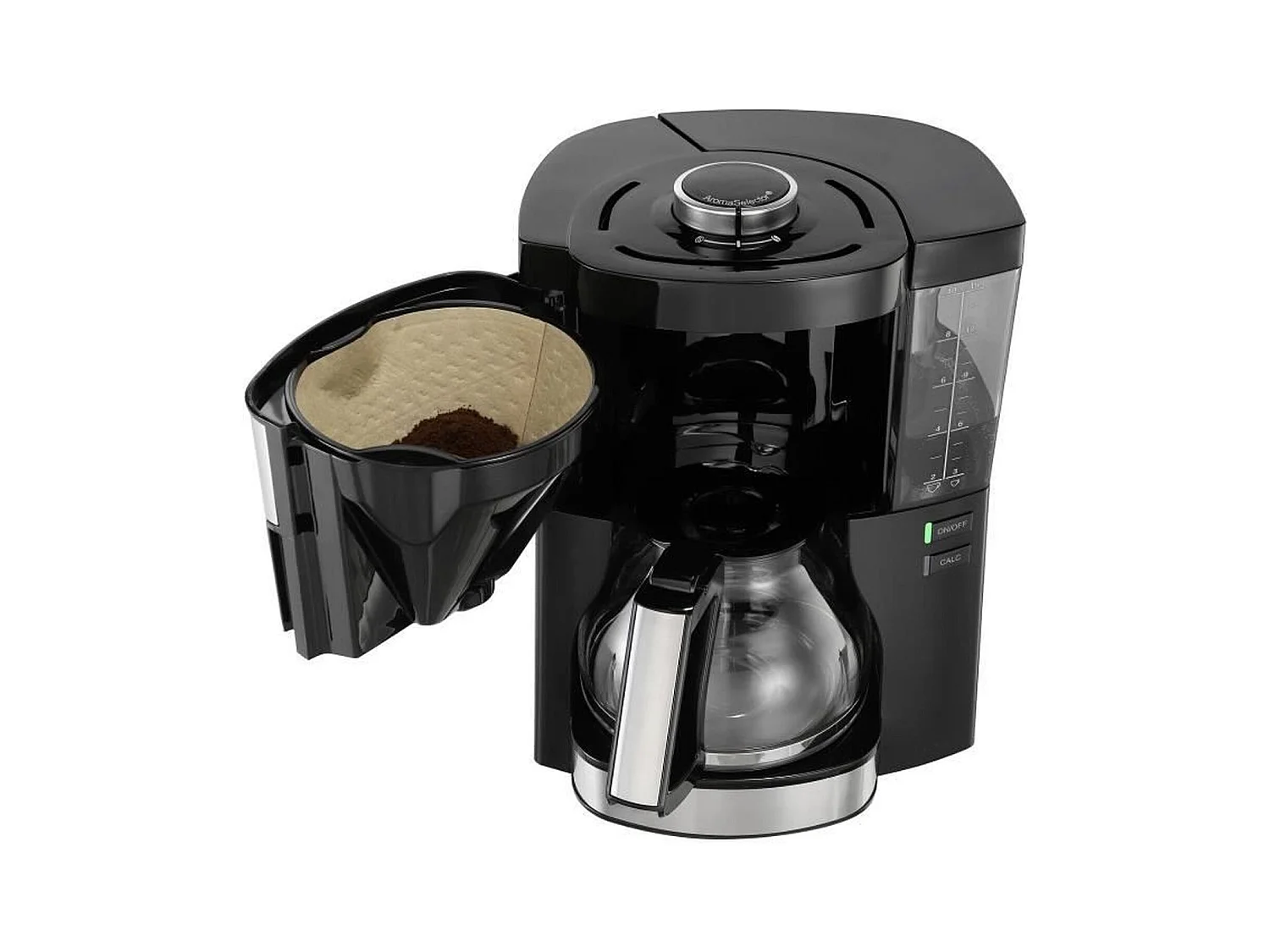 Cafetière Filtre Look V Perfection Melitta 1025-06 - Noir AromaSelector® 10 Tasses 1,25L