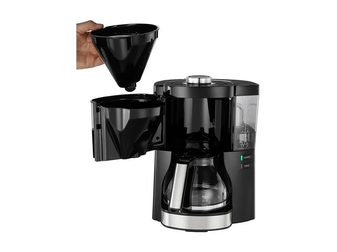 Cafetière Filtre Look V Perfection Melitta 1025-06 - Noir AromaSelector® 10 Tasses 1,25L