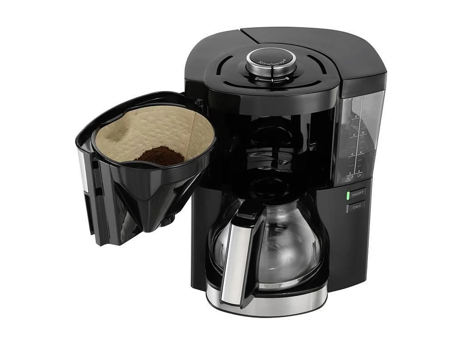 Cafetière Filtre Look V Perfection Melitta 1025-06 - Noir AromaSelector® 10 Tasses 1,25L