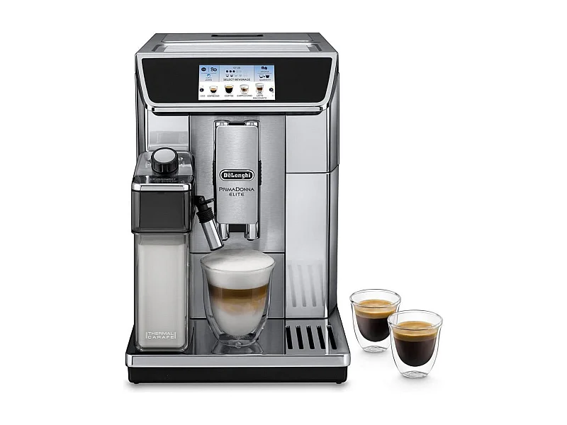Cafetera espresso automática PrimaDonna Elite ECAM 650.75.MS con molinillo - Acero inoxidable