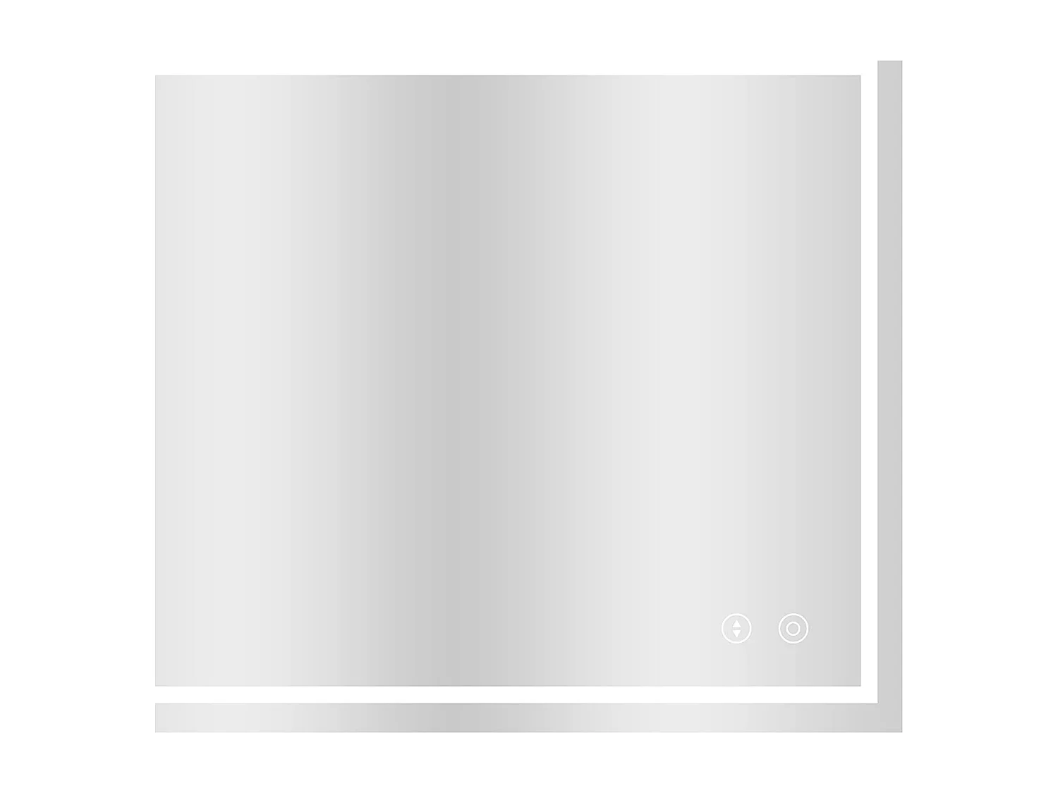 60x80cm LED badkamerspiegel, 30W, anticondens, 3 kleuren, dimbaar, aanraakschakelaar, explosieveilig, geheugenfunctie, IP44 waterdicht