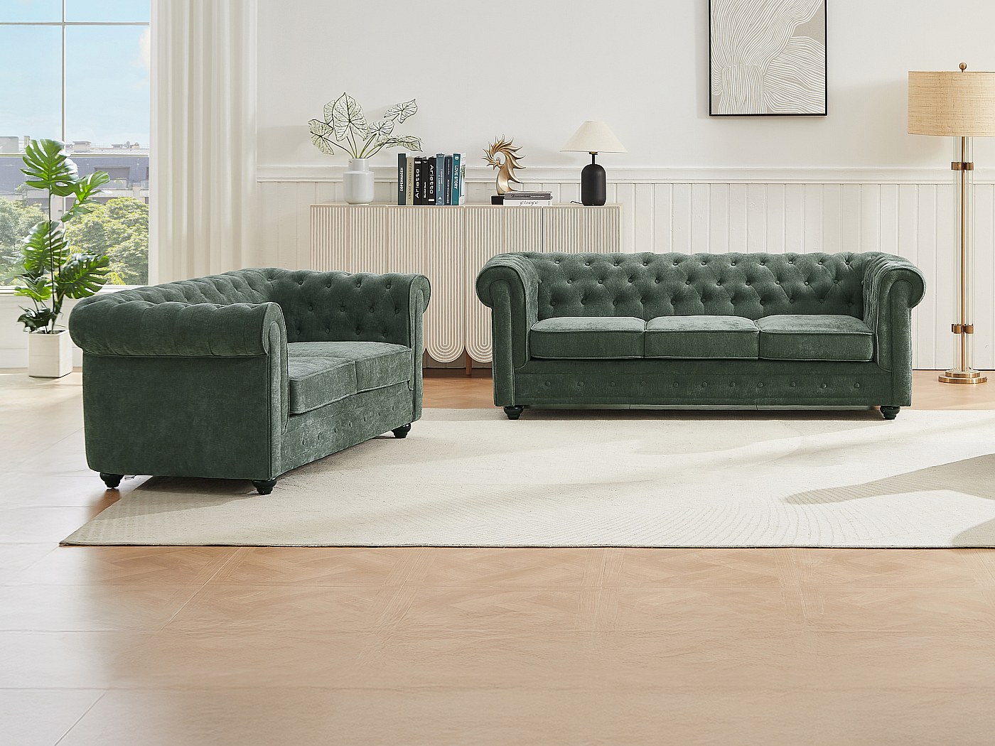 groene-chesterfield-banken-3-zits-en-2-zits-in-groene-stof