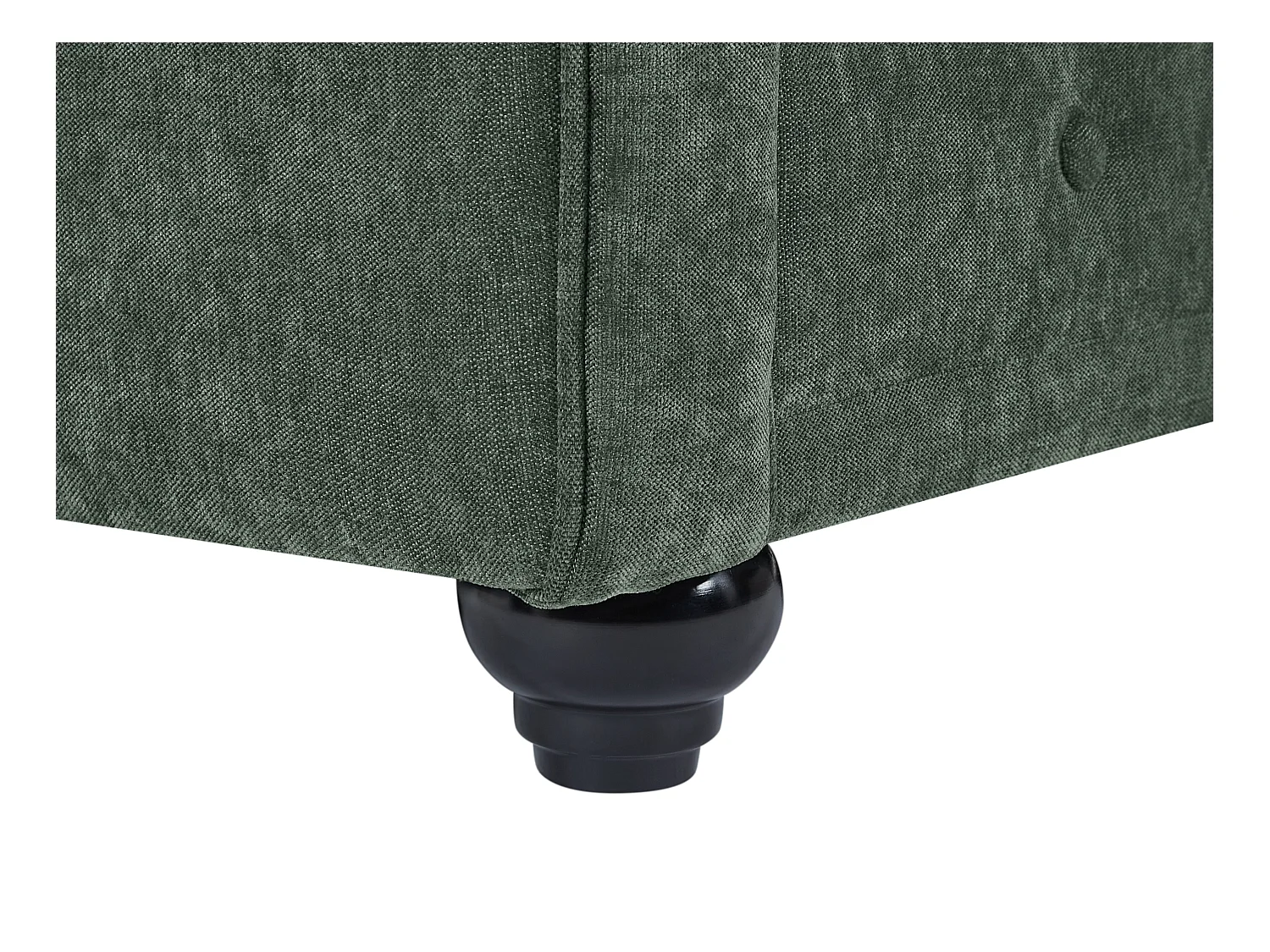 3-seters sofa og 2 lenestoler i grønt stoff CHESTERFIELD