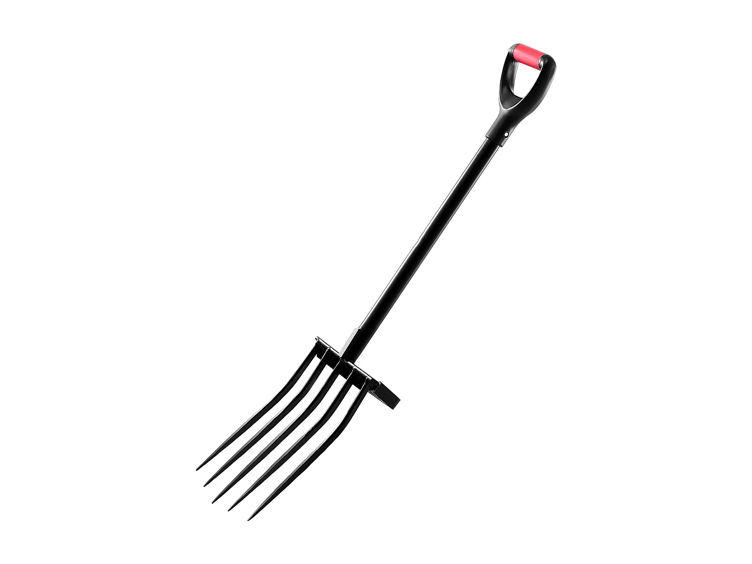 Fourche à Bêcher SucceBuy 5 Dents, Outil de Jardinage avec Manche en Métal Solide, Longueur Totale de 105 cm, Poignée en Y Ergonomique, Idéale pour Creuser