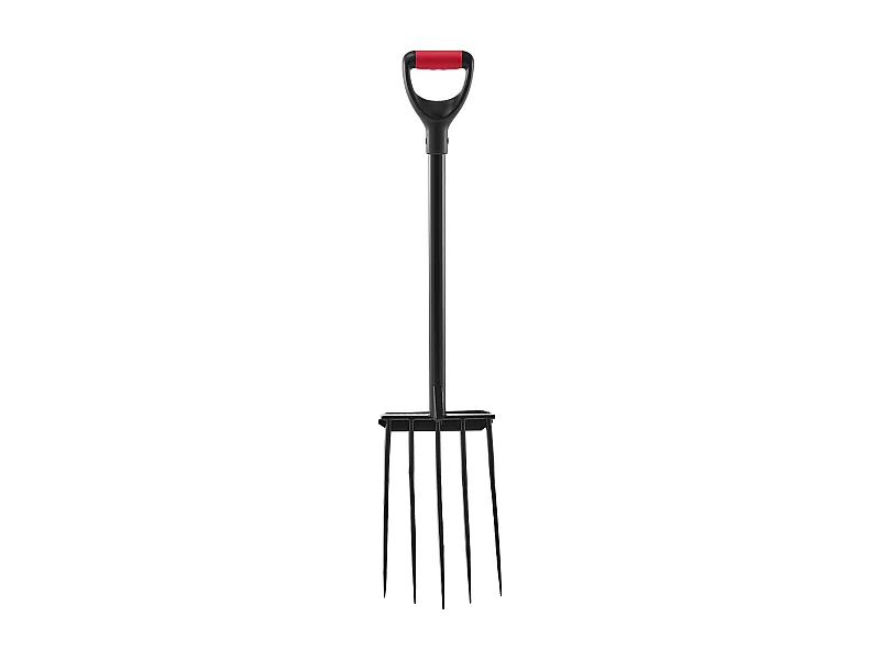 Fourche à Bêcher SucceBuy 5 Dents, Outil de Jardinage avec Manche en Métal Solide, Longueur Totale de 105 cm, Poignée en Y Ergonomique, Idéale pour Creuser