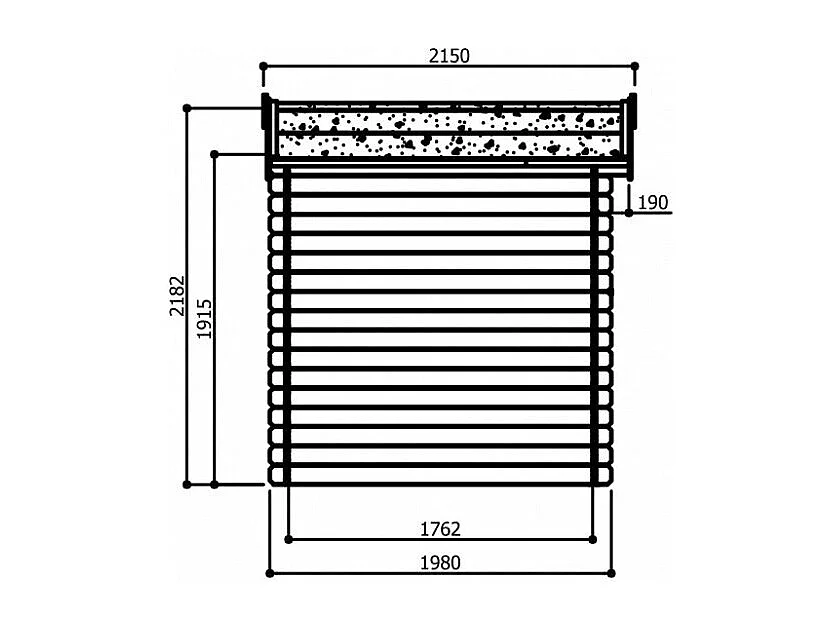 Abri de jardin en bois - 2480 x 1980