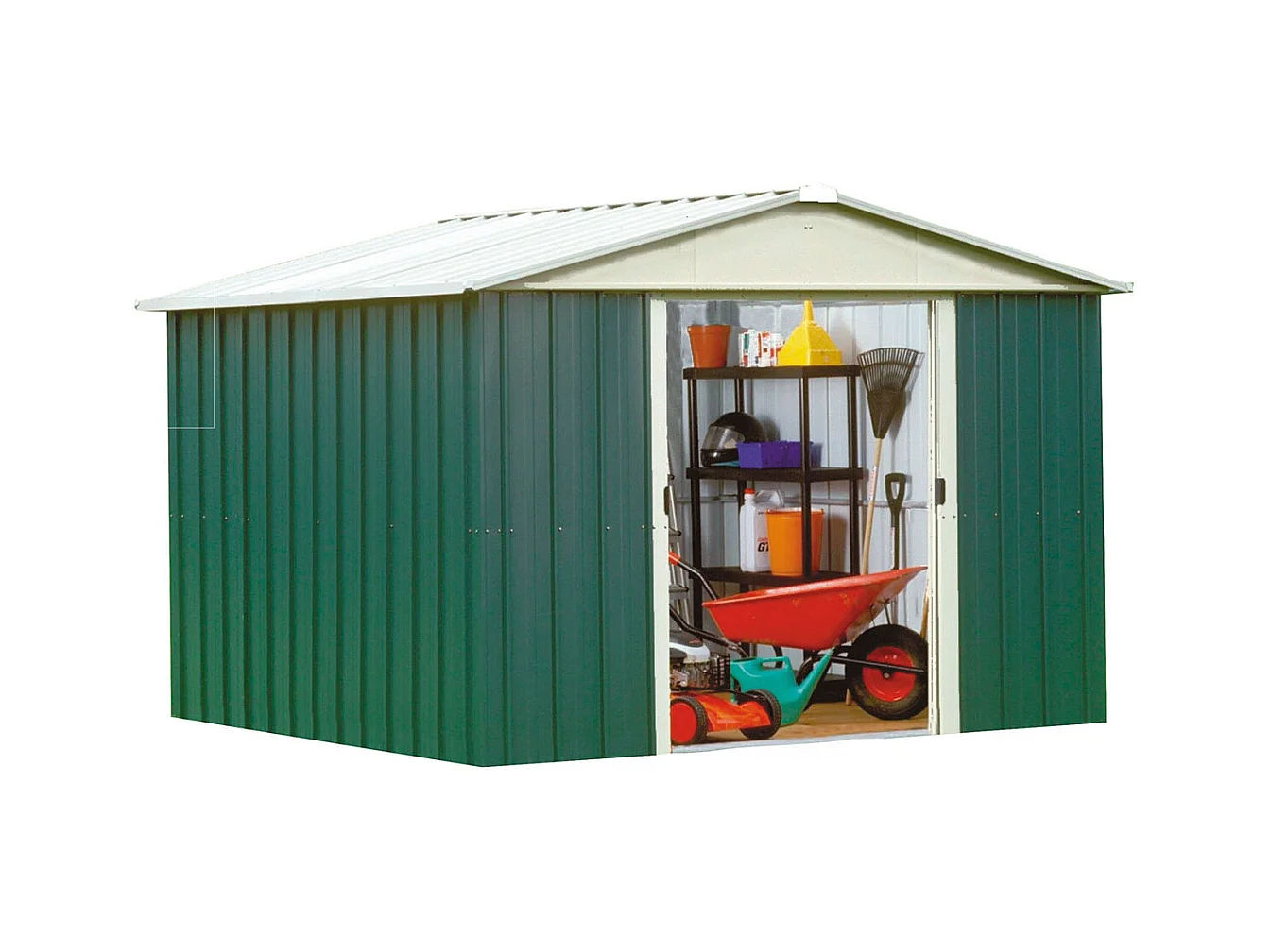 Tuinberging in staal groen - 7,18 m²
