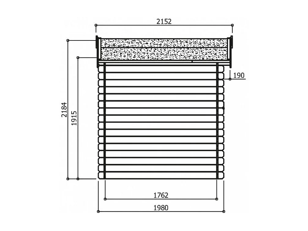 Abri de jardin en bois - 1980 x 1980