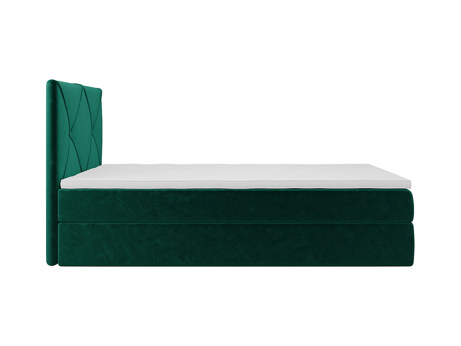 BEDANTE Lit boxspring ALTEA 80x200 Monolith 37 vert lit coffre lit simple lit d’hôtel