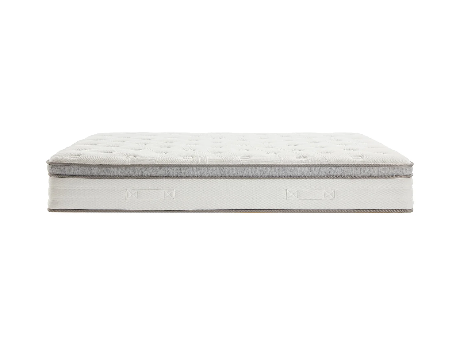 Ensemble 160 x 200 cm sommier coffre naturel clair + matelas ressorts ensachés 7 zones accueil TPE ép.28cm - ONEBIA de PALACIO