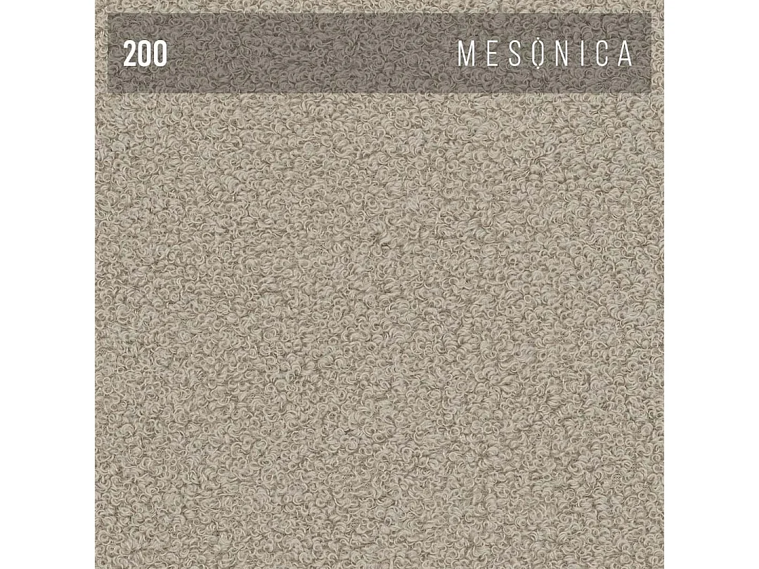 Canapé d'angle 4 places en tissu beige PUZO