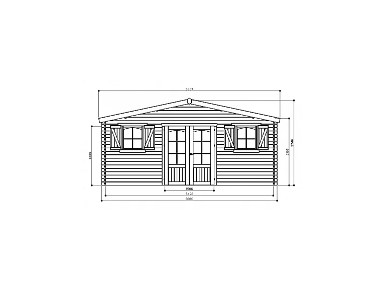 Abri de jardin en bois - 5680 x 3880
