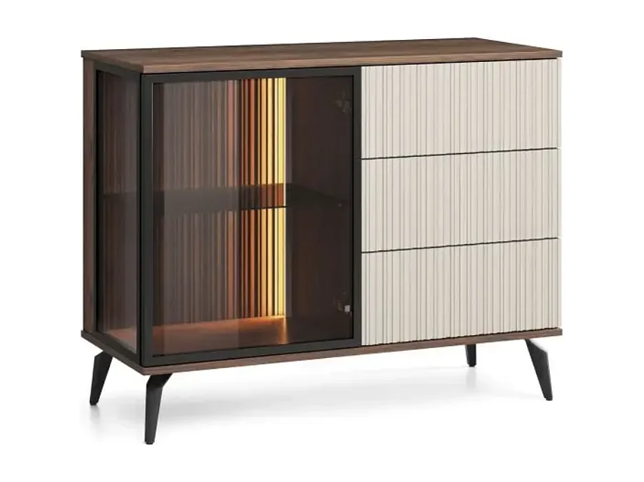 Cómoda AMBIHOME RAVEN - Caxemira/Noz, C103xP39xA80cm