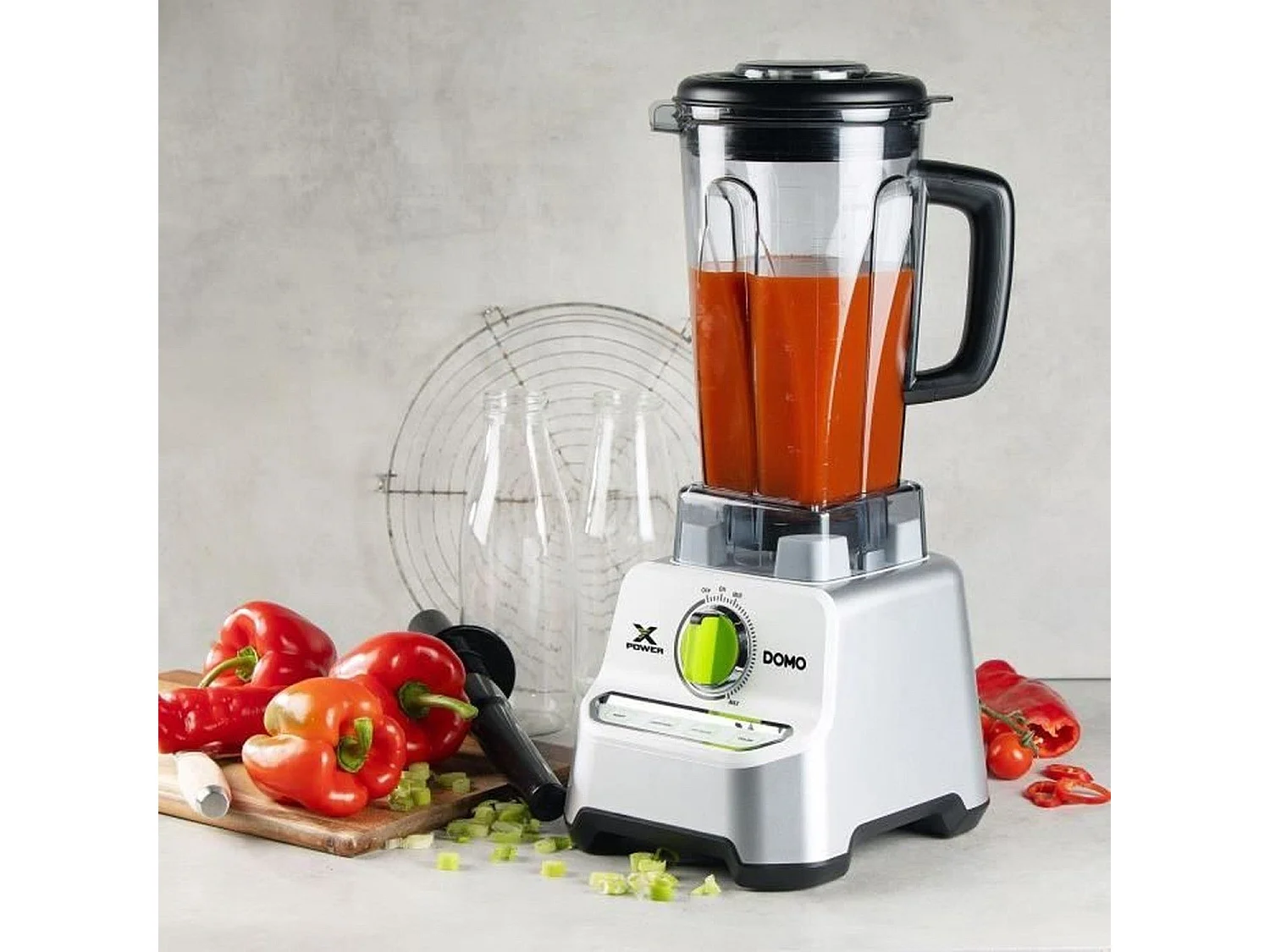 Licuadora Xpower 1500 W - 2 L - Gris