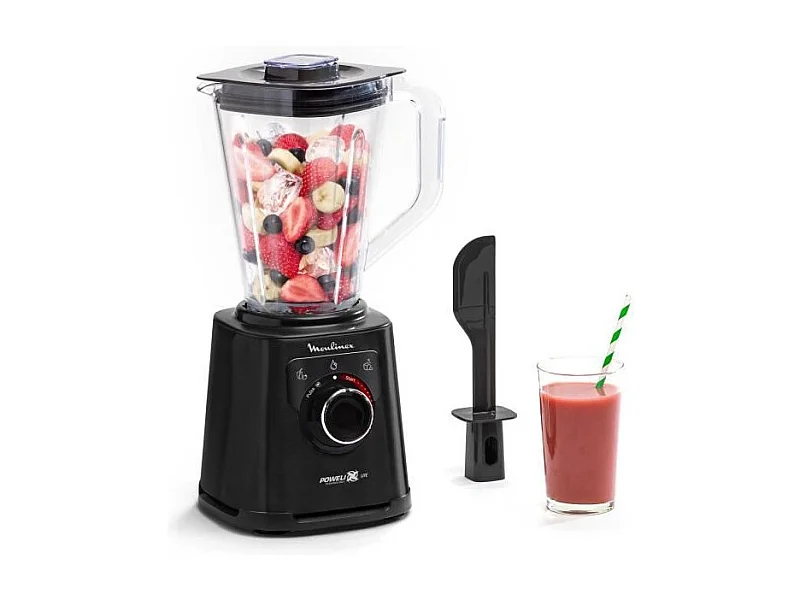 MOULINEXMixer, leichte, unzerbrechliche Schüssel 2 l, Hochgeschwindigkeitsmixer, Powelix LifeKlingen, einfache Reinigung, Perf