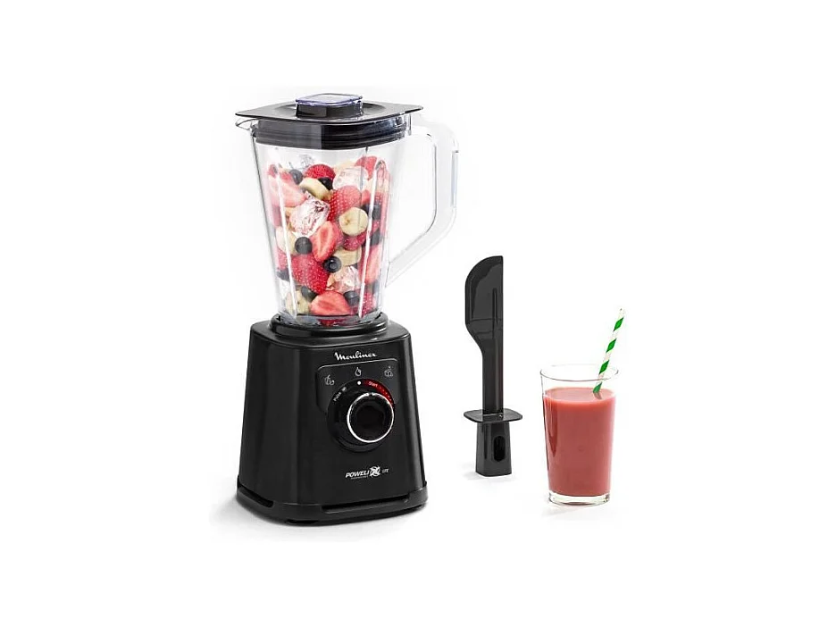 Moulinex Blender, Bol léger incassable 2 L, Mixeur haute vitesse, Lames Powelix Life, Nettoyage facile, PerfectMix + LM88A810