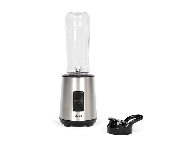 Mini blender - LIVOO - DOP240 - 600 ml - 300 W - Acier inoxydable / Noir
