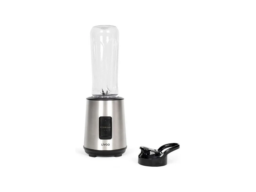 Mini blender - LIVOO - DOP240 - 600 ml - 300 W - Acier inoxydable / Noir