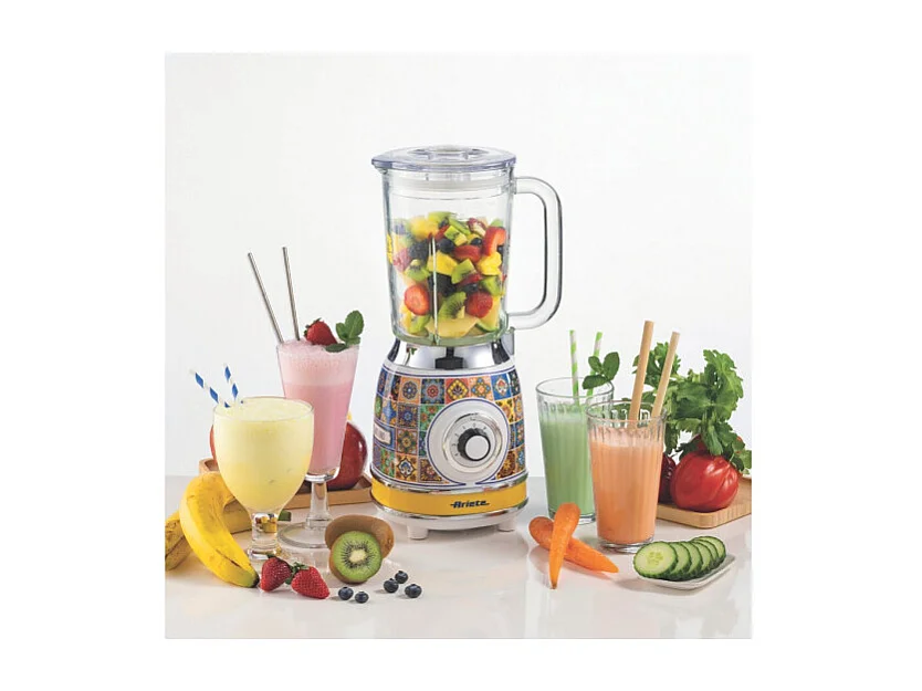 Blender Ariete Vintage bol verre Positano 583POS 1000 W Jaune
