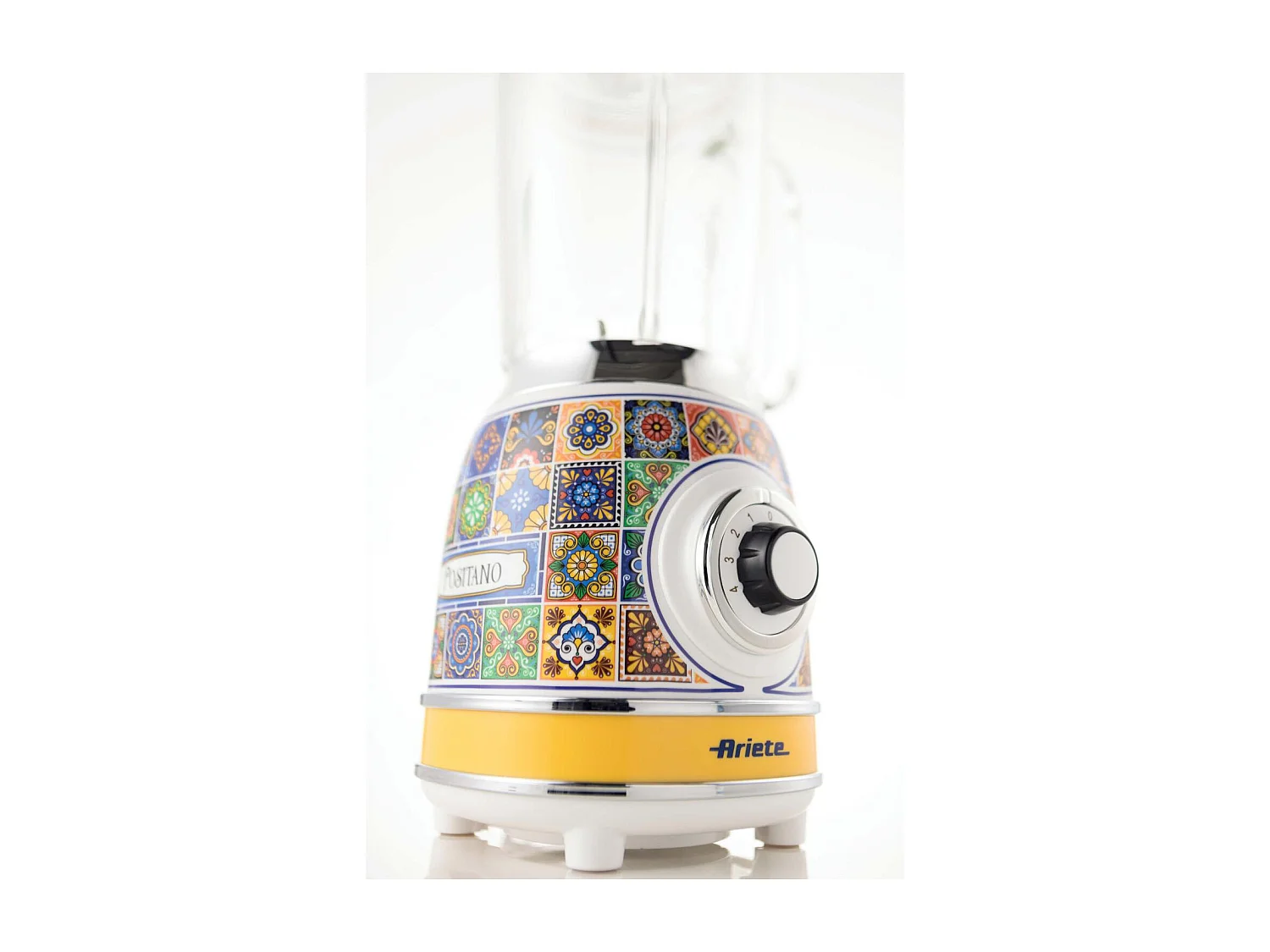 Ariete 583 Frullatore Positano con tazza in vetro da 1.5 Litri 4 Lame in Acciaio Inox 4 Velocità  Pulse 1000 Watt