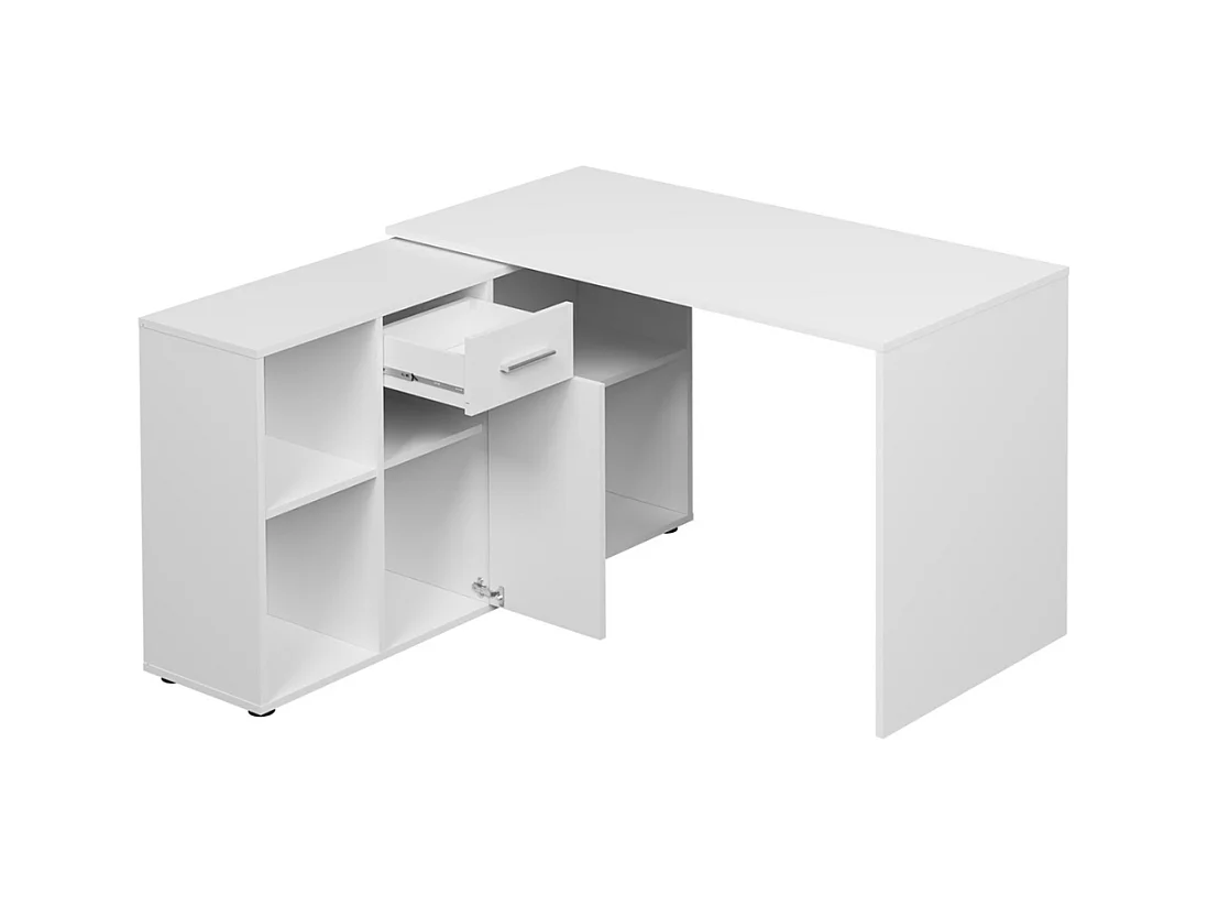 Secretária c/Armário AMBIHOME MANDO Branco 122x120x75cm