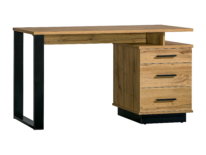 Secretária AMBIHOME MELO - Carvalho Wotan, C135xP56xA75cm