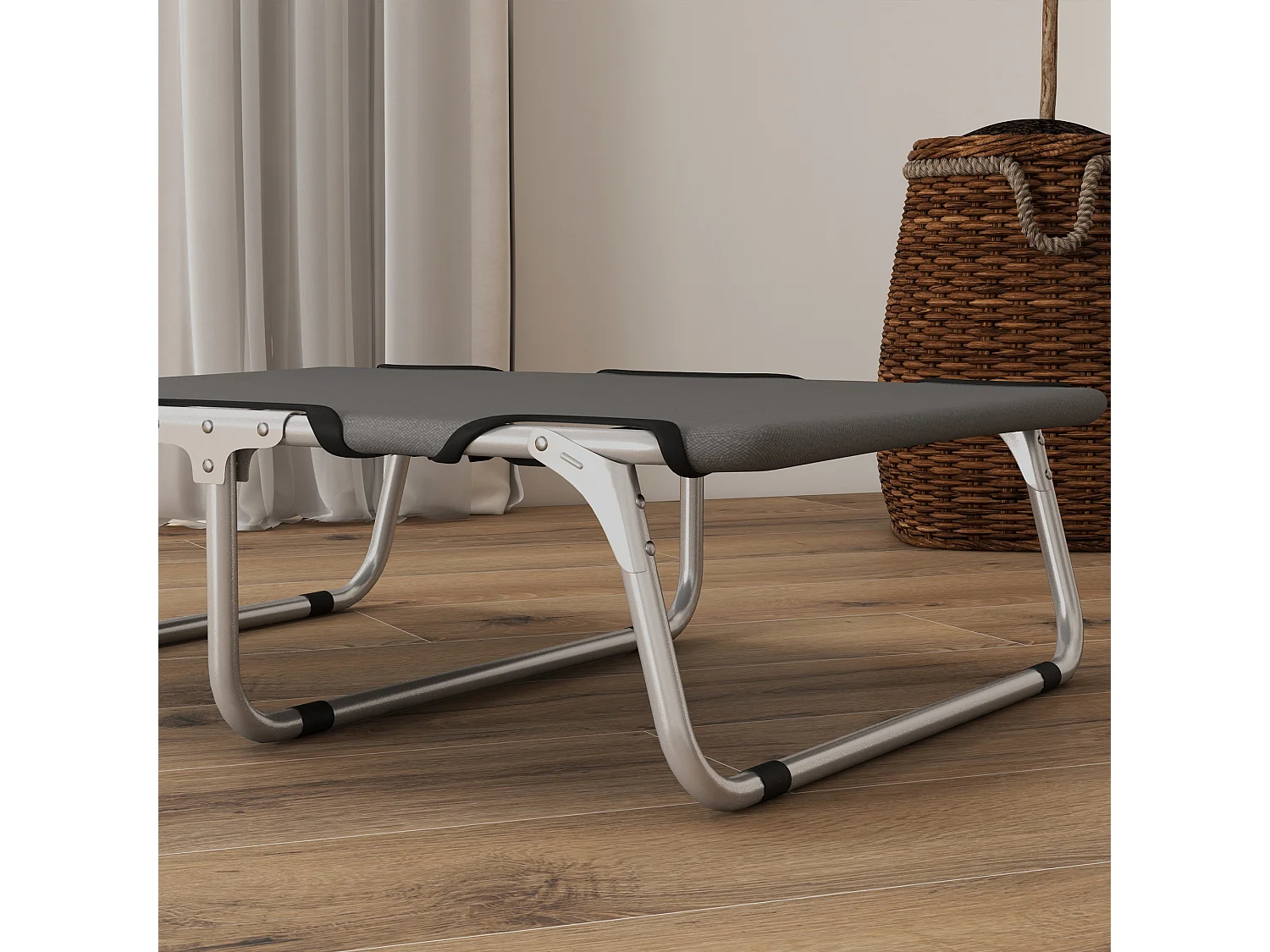 Brandina per cani piccoli pieghevole per interno ed esterno grigio