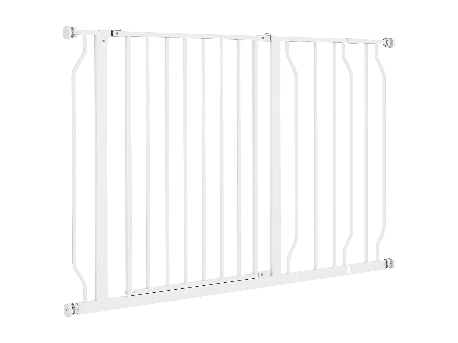 Cancelletto di sicurezza per cani estensibile 75-115cm in acciaio e abs