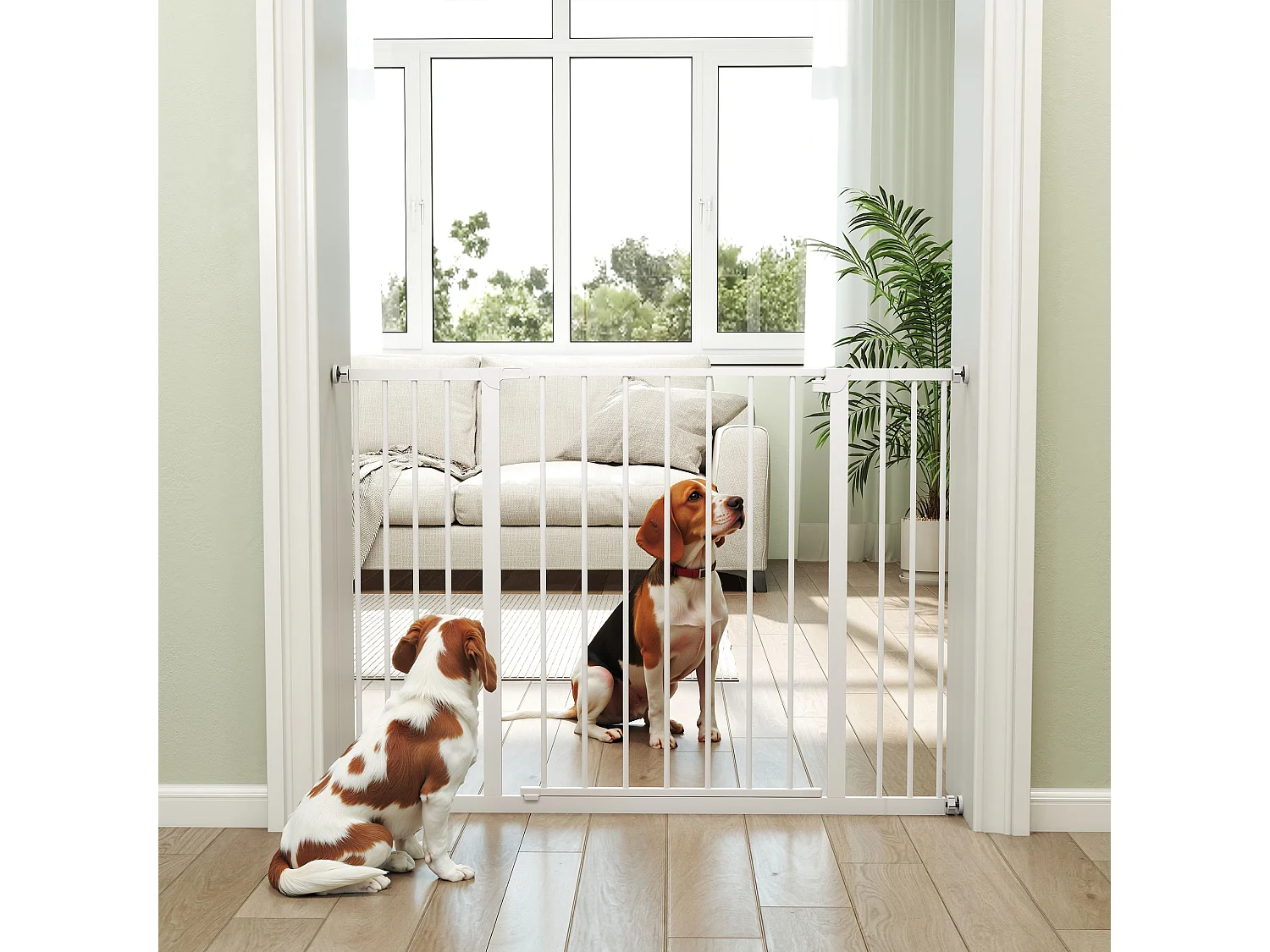 Cancellino cani estensibile 76-82/86-97/101-107cm montaggio a pressione